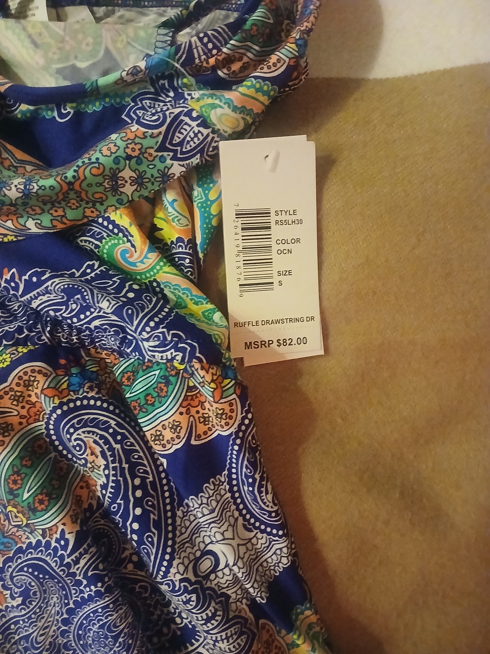 Ruffle Drawstring Dress Kenneth Cole - Picture 7 of 8